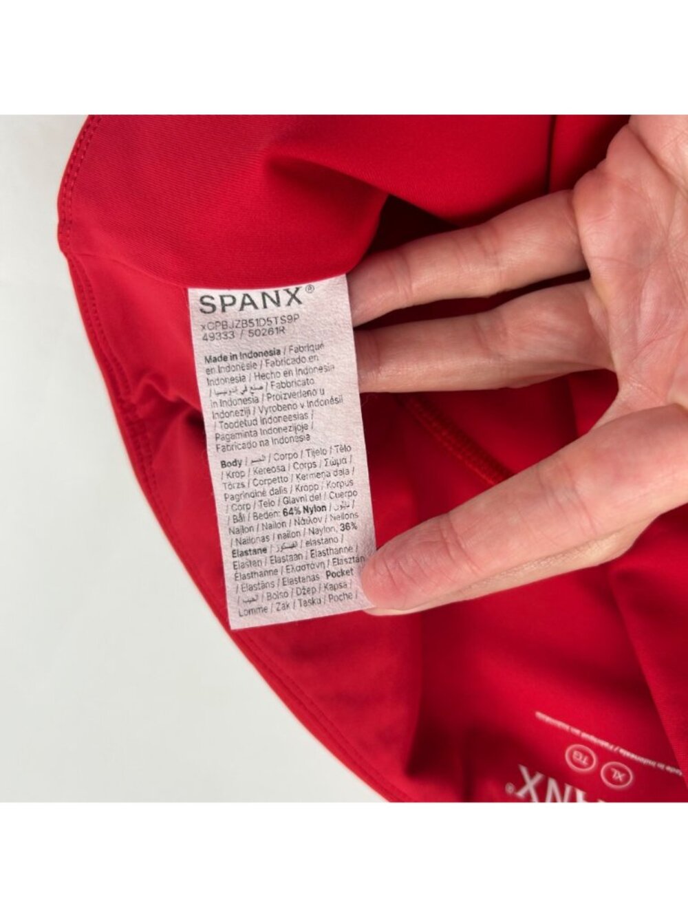 SPANX Classic Red Booty Boost Full Length Leggings XL - Picture 4 of 8